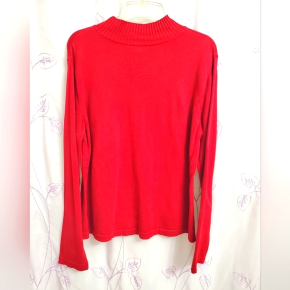 Talbots Red sweater - Picture 2 of 10